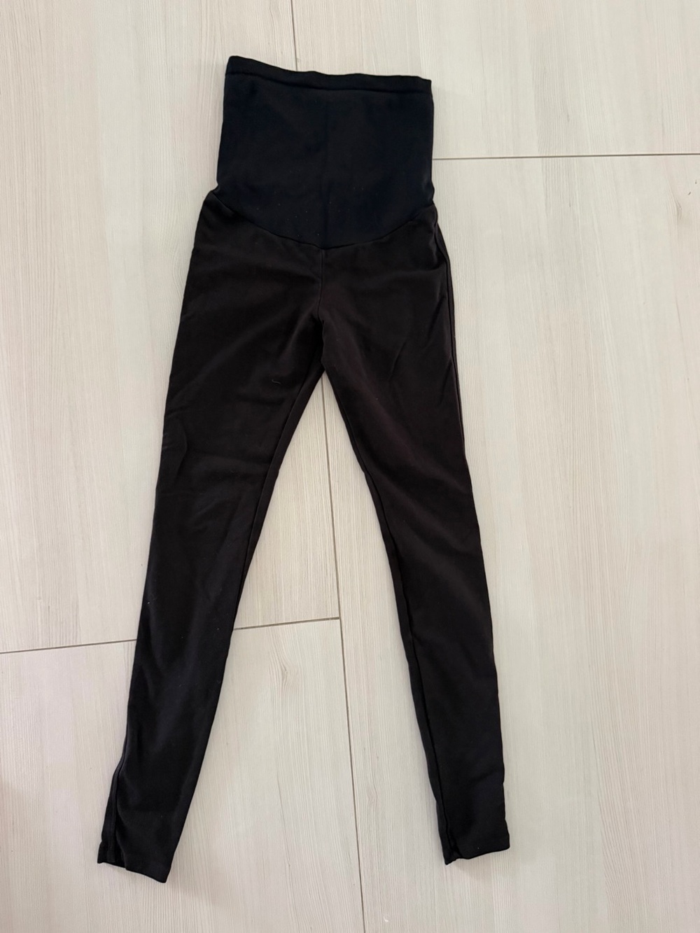High-Waist Black Maternity Leggings XS